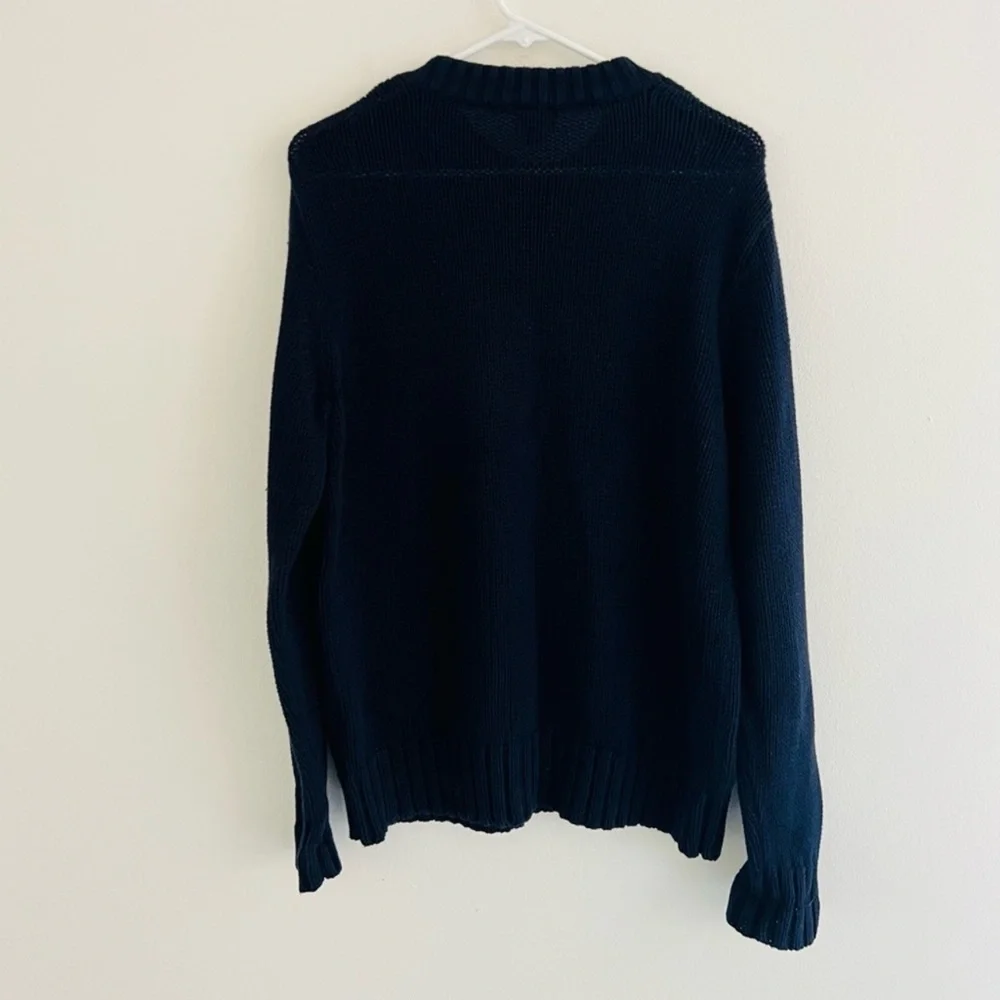 J. Crew Blue Navy Knit Pullover Sweater Small